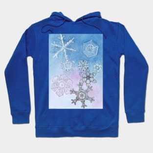 Snowflakes Watercolor Hoodie